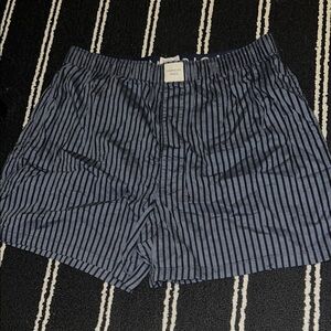 American Eagle Blue Striped Boxer Shorts